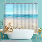 Douchegordijn Acquaproprio Strand Design Lavabile Assorbe Velocemente 240x200 cm