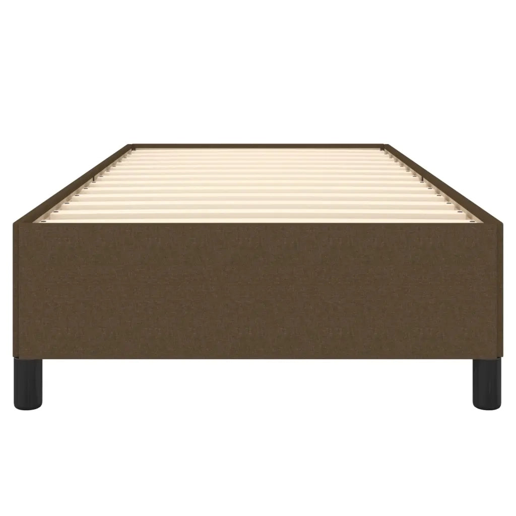 Giroletto senza Materasso Marrone Scuro 90x200 cm Tessuto 347037