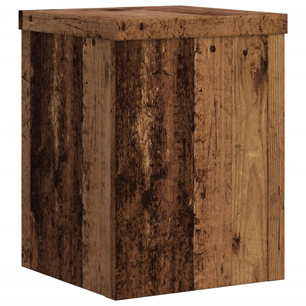 Portavasi mobili per fiori set da 2 legno di recupero legno ingegnerizzato marrone 02_0045380