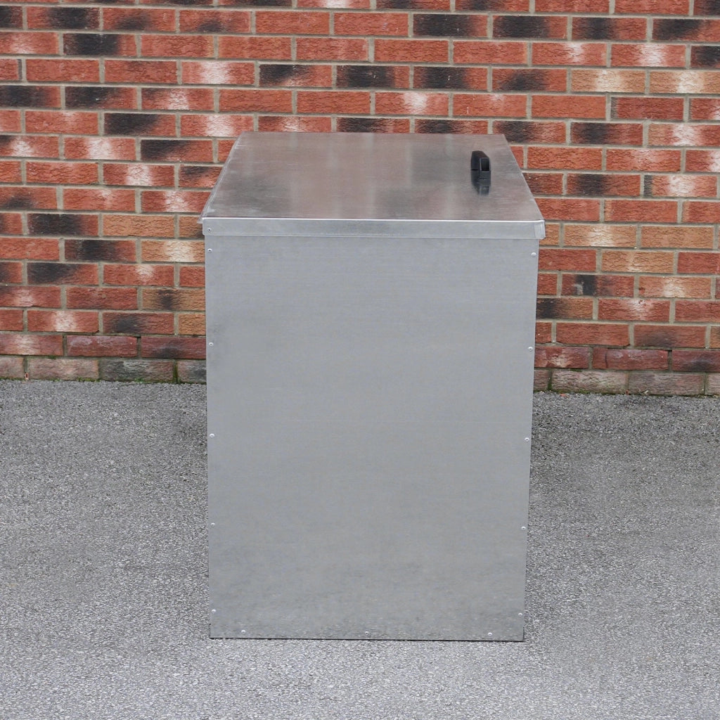 Contenitore Mangime Galvanizzato 64L con Lucchetto Antiroditore