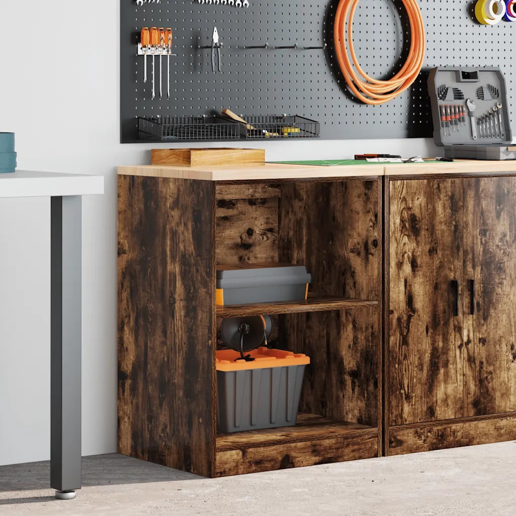 Armadietto da Garage in Rovere Affumicato 60x51x85 cm 860548