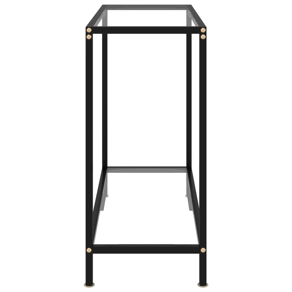 Tavolo Consolle Trasparente 80x35x75 cm in Vetro Temperato 322831