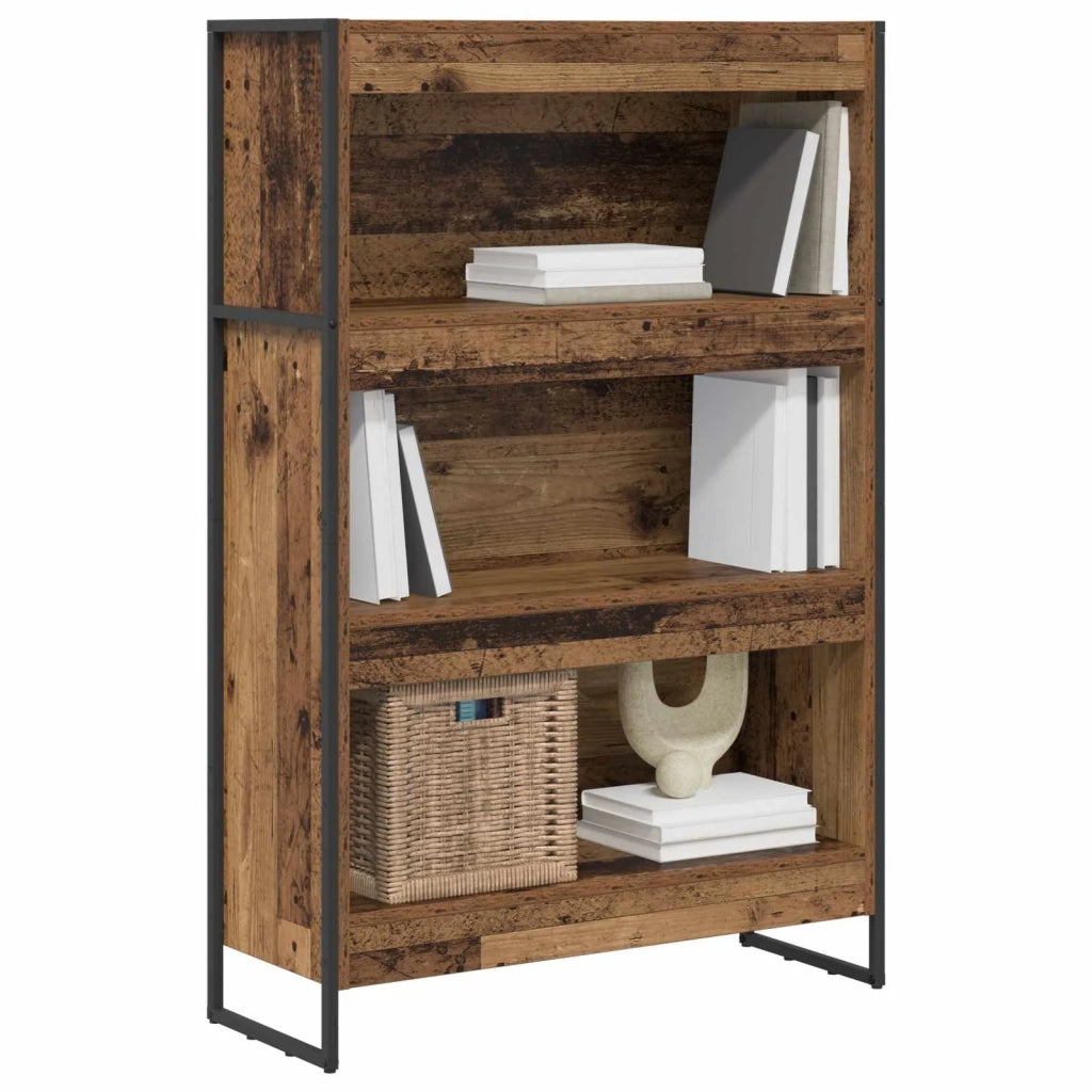 Armadio per Libri Legno vecchio 80 x 30 x 121 cm