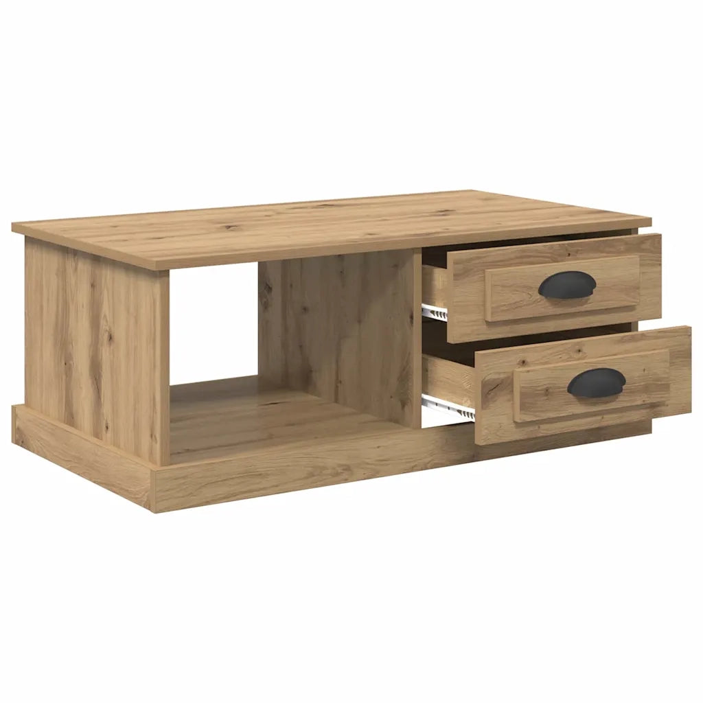 Tavolino da salotto Rovere artigianale 90 x 50 x 35 cm