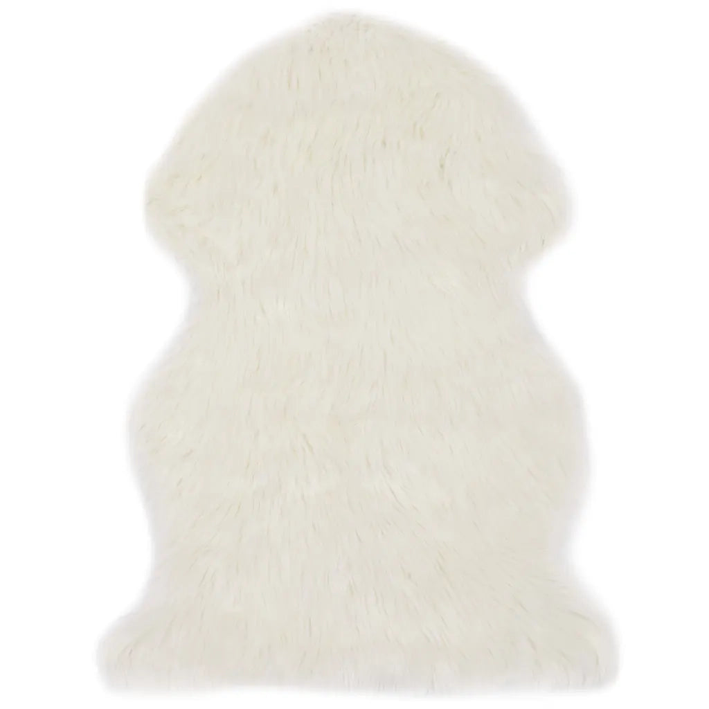 Tappeto in Similpelle di Pecora 60x90 cm Bianco cod mxl 73506