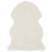 Tappeto in Similpelle di Pecora 60x90 cm Bianco cod mxl 73506