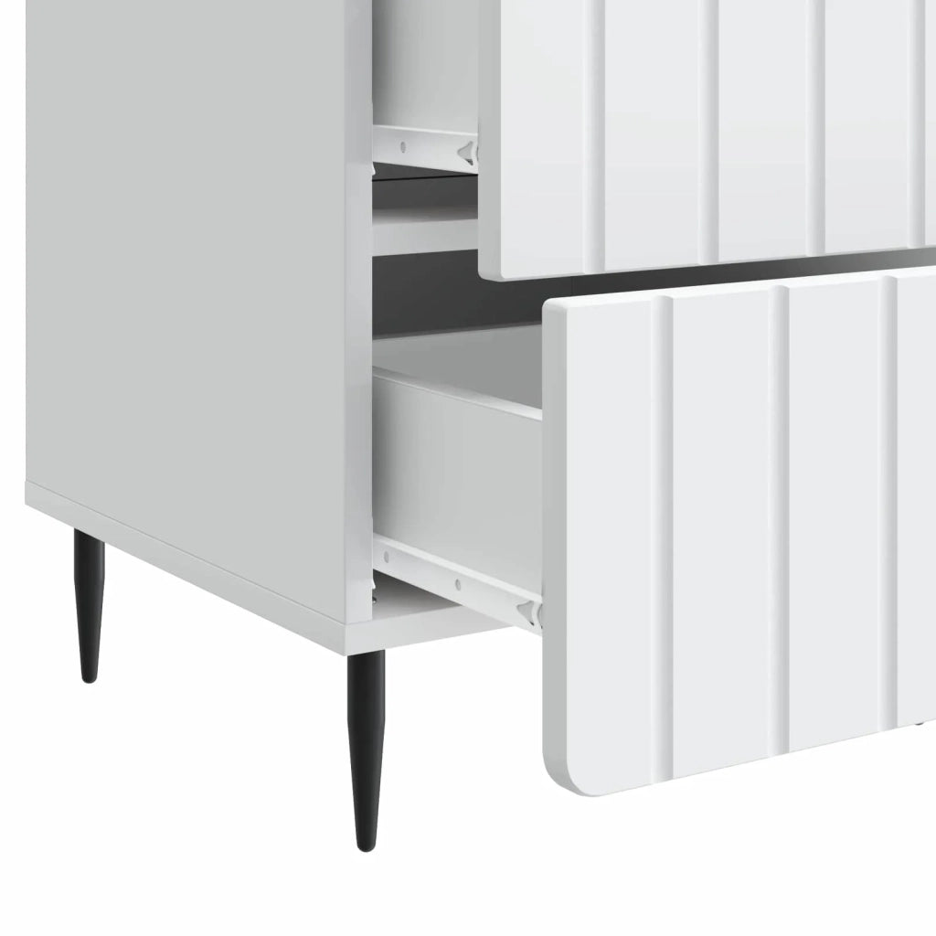 Armadio da Notte Bianco 43x 41 x 68 cm Legno ingegnerizzato 894325