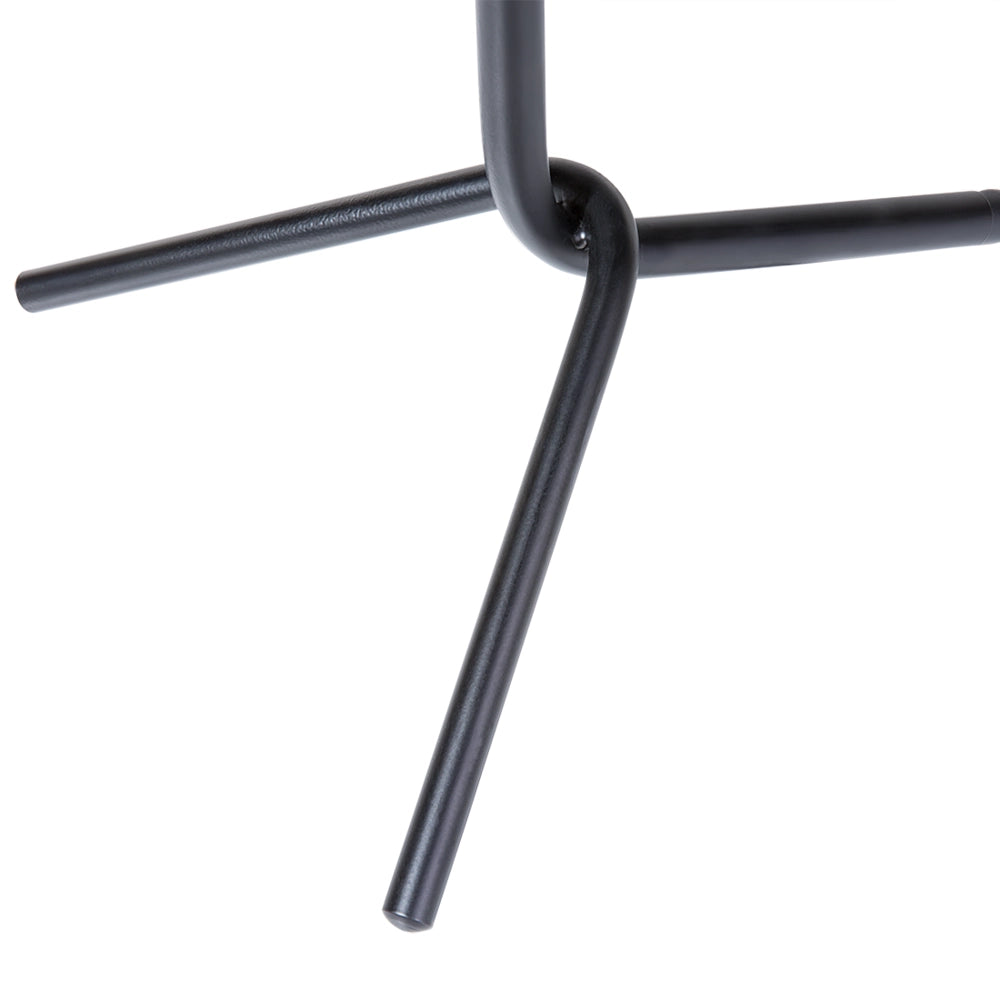 Lampada da Tavolo Nera con Base Treppiede in Metallo Arancio 42H cm Lampada da Notte di Design Moderno