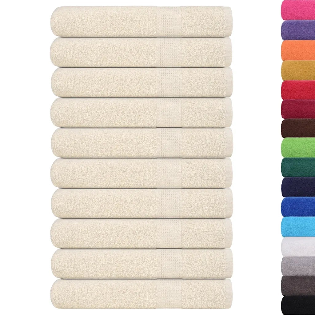 Asciugamani FROGN 10 pz | Teli per bagno Crema 100x200 cm 360 g/m2