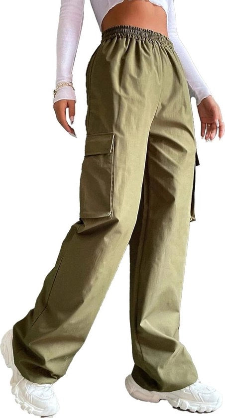 Gonna da donna - Pantaloni da donna - Stile comodo - Pantaloni da lavoro - Pantaloni da camminata - Casual - Pantaloni lunghi - Esterni - Pantaloni da donna - XL-OD Verde