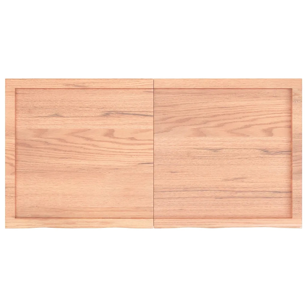 Piano Bagno Marrone 120x60x(2-4) cm Legno Massello Trattato CFW7124538