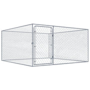 Recinto per Cani da Esterno in Acciaio Zincato 2x2x1 m cod mxl 50371