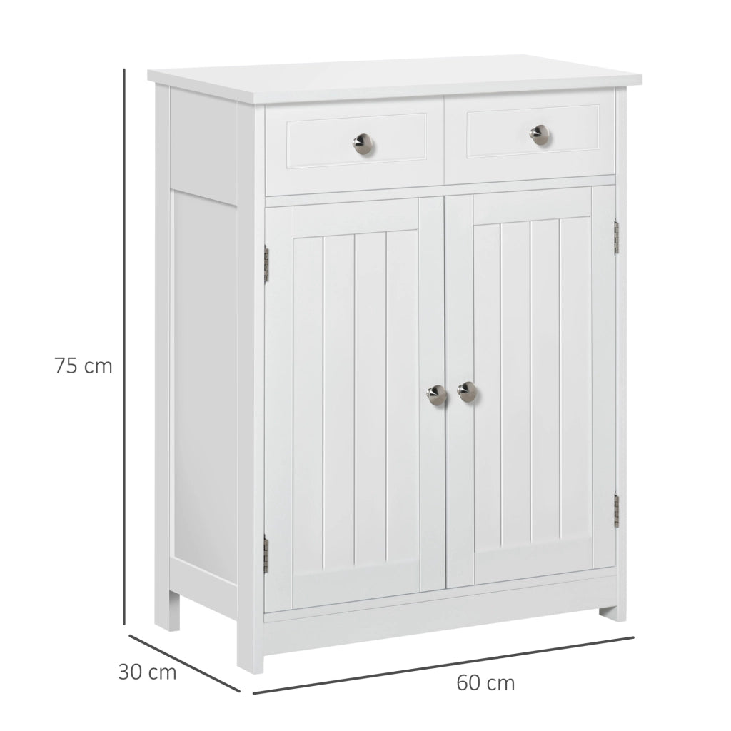 Mobiletto bagno con cassetti ¨C Xylo ¨C bianco 60x30x75 cm legno