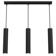 Lampada a sospensione nera 3xGU10 8W Raito Luminex