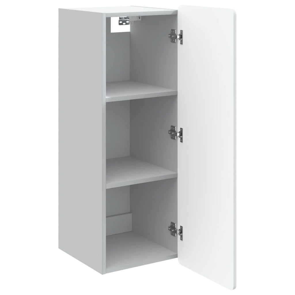 Mobiletto a muro Bianco 33 x 34,5 x 94 cm Legno ingegnerizzato 898245