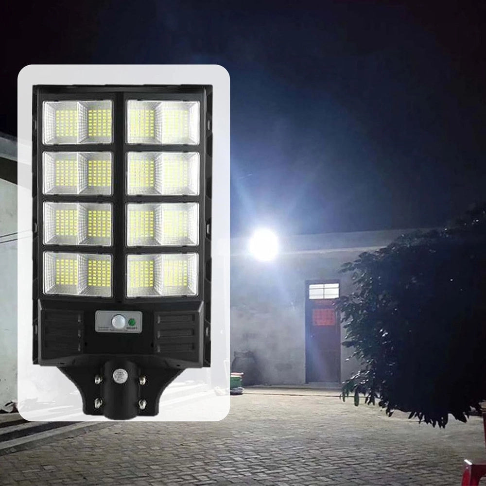 Trade Shop - Luce Solare Led Lampione Per Parco Giochi Cortile Strada Parcheggio 400 W Telecomando -