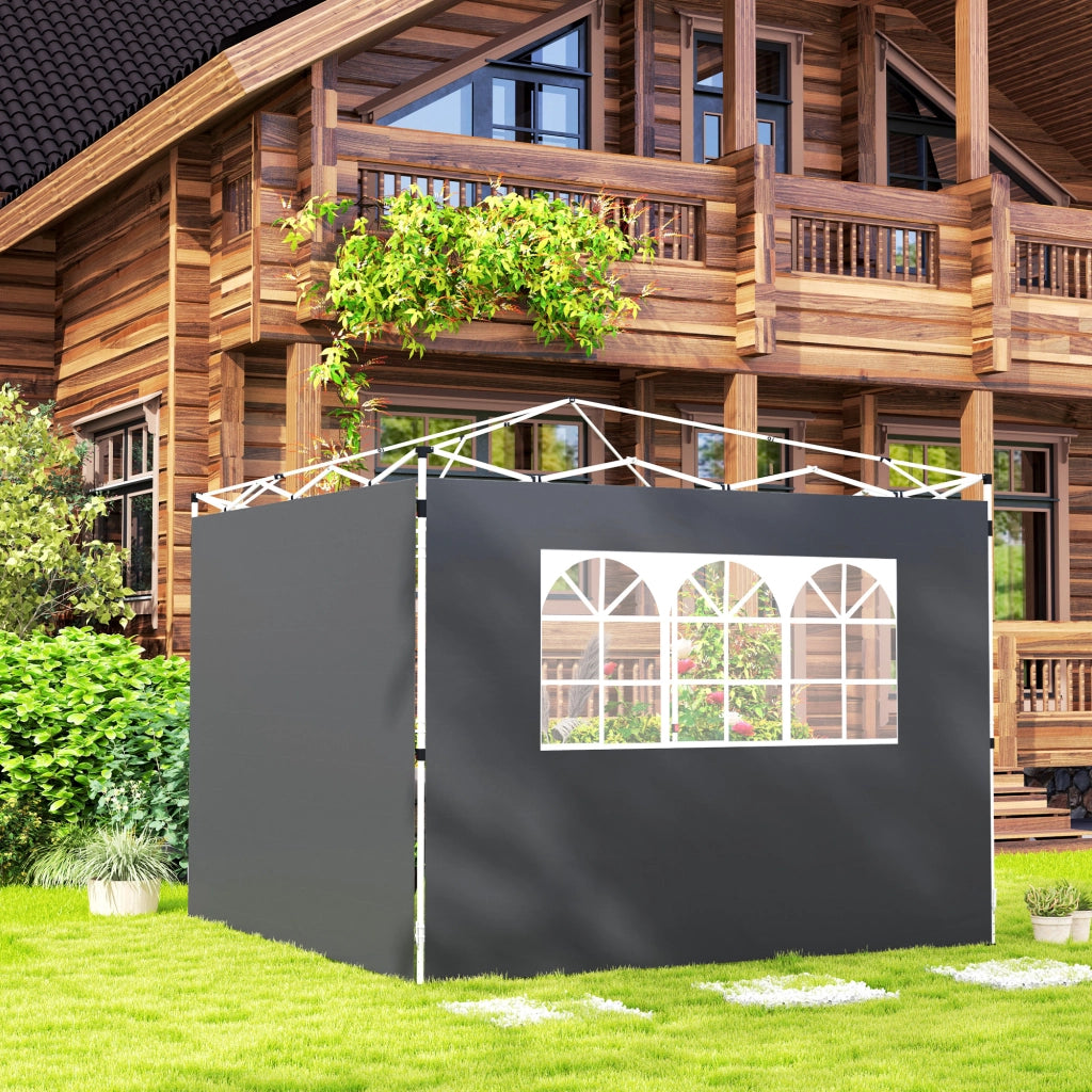 Pareti per Tenda 3x3 m ¨C zephmum ¨C Grigio Scuro 300x200 cm