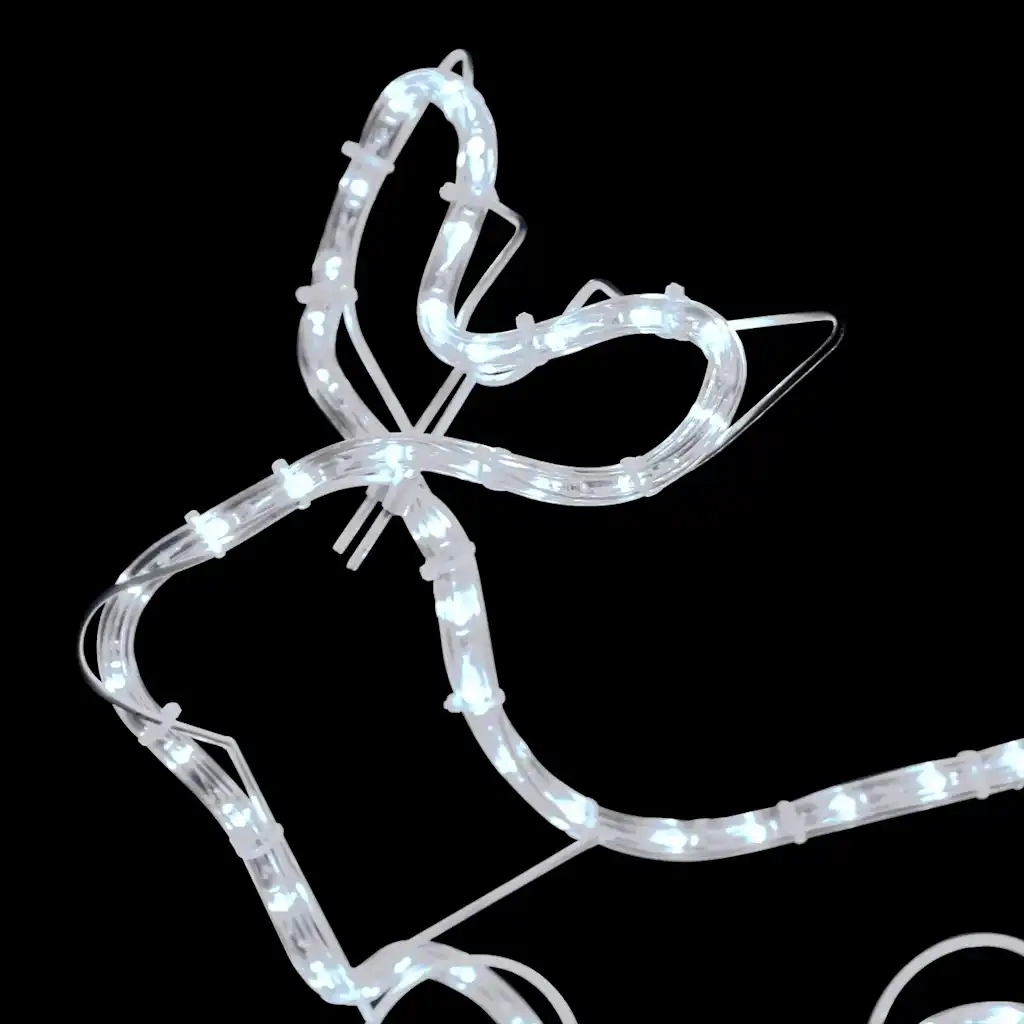 Renne e Slitta Decorazione Natalizia per Esterni 576 LED CFW8796018
