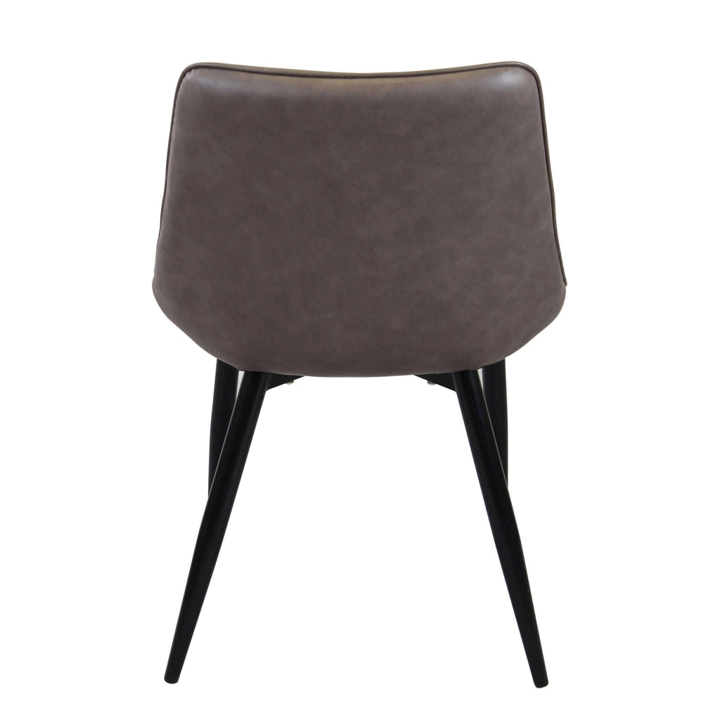 Poltrona per Sala da Pranzo in Ecopelle Metallo cm 44x50x83 - WINNY