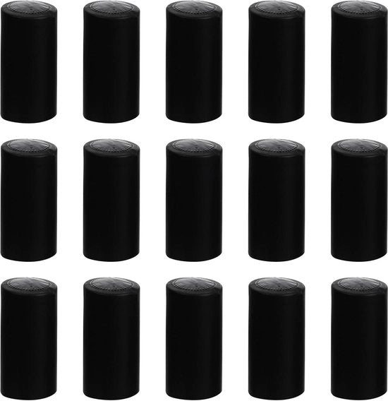 Capsule di chiusura a 33 mm per flessi - nero - 50 pezzi
