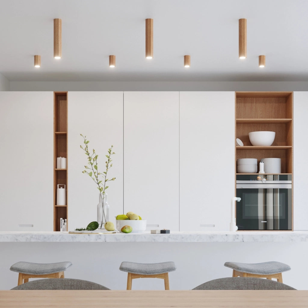 Spot soffitto RUVANO 10 rovere scuro GU10 Pure Lume