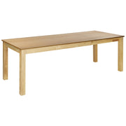 Tavolo da pranzo allungabile Legno chiaro MDF di gomma 160/240 x 90 cm Gambe in legno Piano rettangolare impiallacciato Finitura naturale