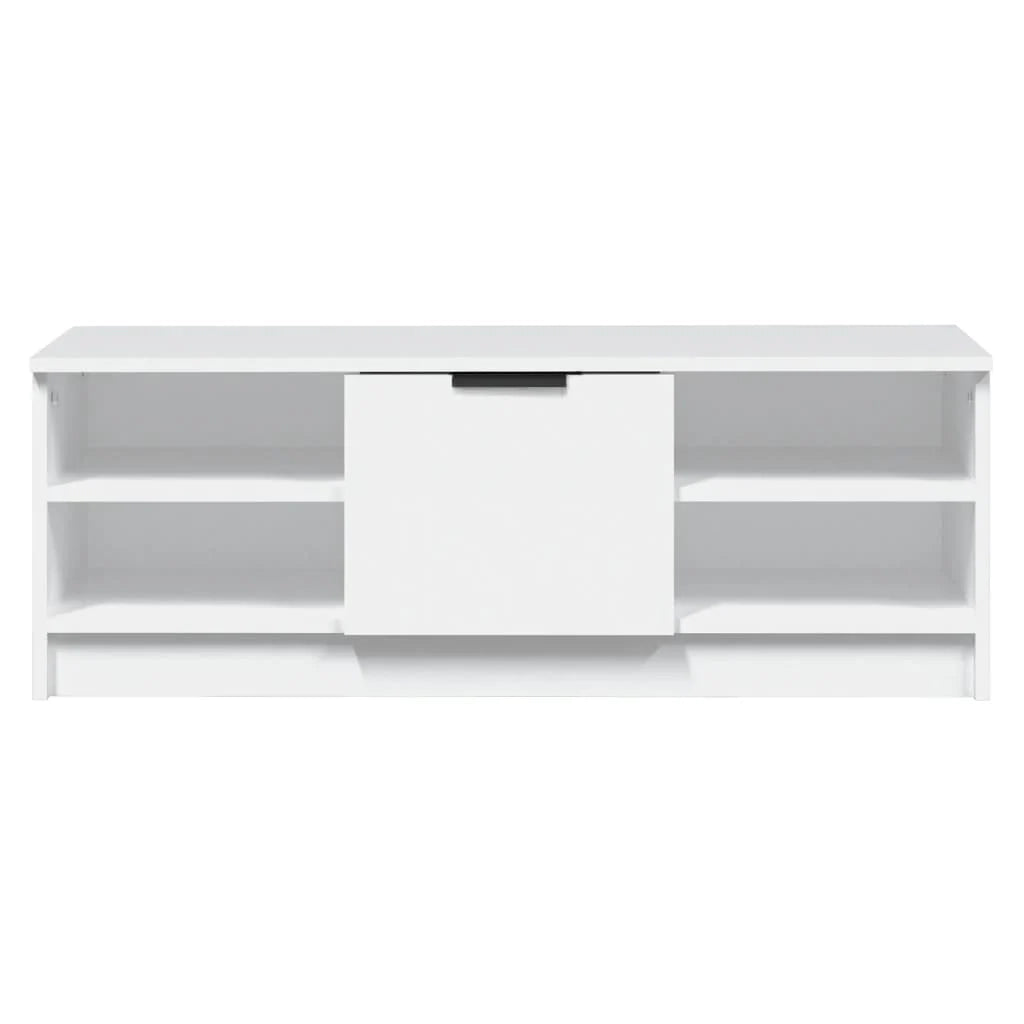 Mobile TV multimediale mensola TV credenza mobile TV sala da pranzo soggiorno camera da letto 102 x 35,5 x 36,5 cm legno ingegnerizzato bianco 02_0025578