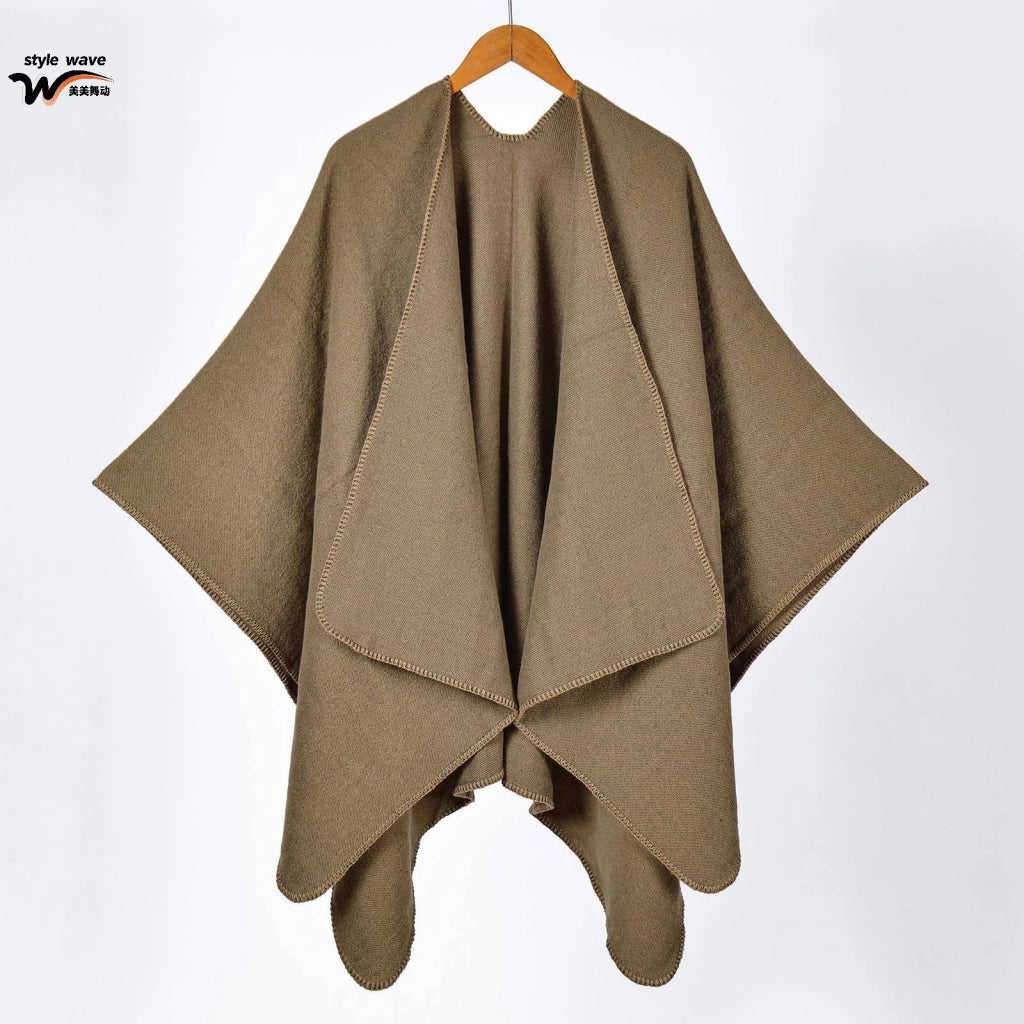 Sciarpa double face, in classico cashmere, mantella/scialle versatile e semplice