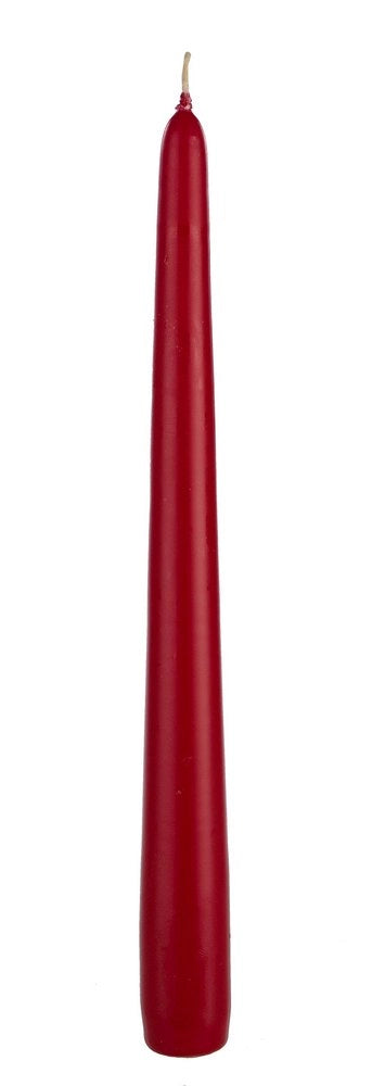 Candele Rosse di Paraffina Sfera Conica Lunghe Senza Aroma Decorative Casa Formato: Conica