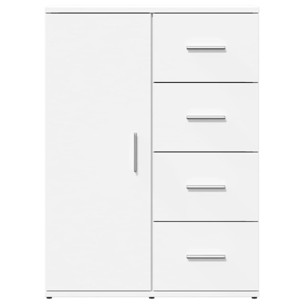 Buffet credenza cassettiera armadio mobile contenitore organizer per cucina soggiorno salotto 59 x 39 x 80 cm legno ingegnerizzato bianco 02_0030326