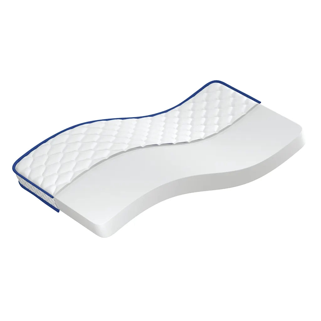 Materasso Viscoelastico Bianco 90x190x17 cm Morbido 4013418
