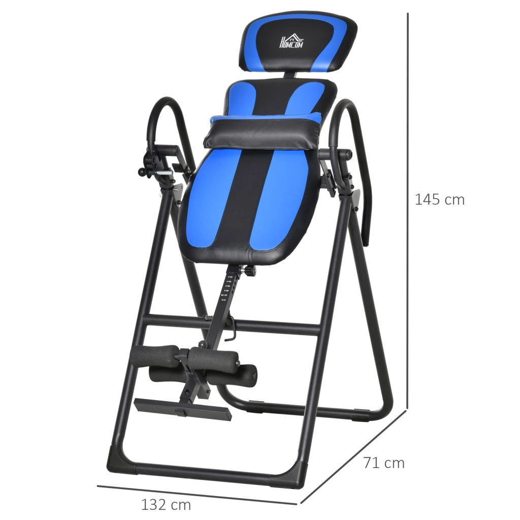 Divano reclinabile per inversioni ¨C Zephmum ¨C Nero+Blu 132x71x145 cm
