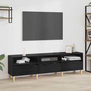 Mobile TV Rovere Nero 150 x 30 x 45 cm Legno multistrato 879482