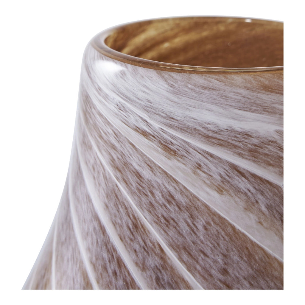 Vaso Decorativo Ginevra, Marrone, Vetro, 16x16x23 cm