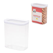 MA MAISON CLEAR AND FRESH CONTENITORE RETTANGOLARE TRASPARENTE CON COPERCHIO BIANCO 1,5 LT