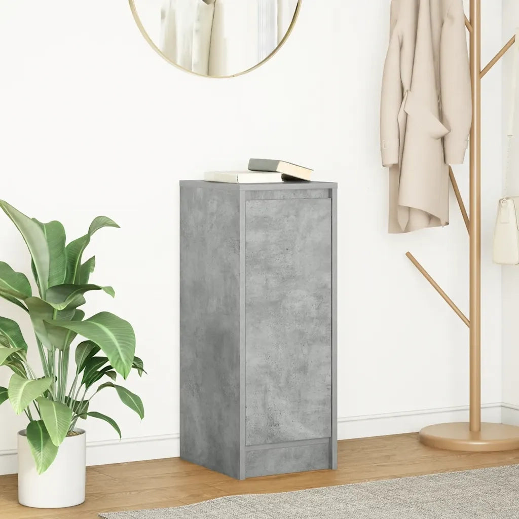 Credenza | Madia | Buffet da pranzo | Armadio da pranzo Grigio Cemento 29,5x34x76 cm in Legno Multistrato