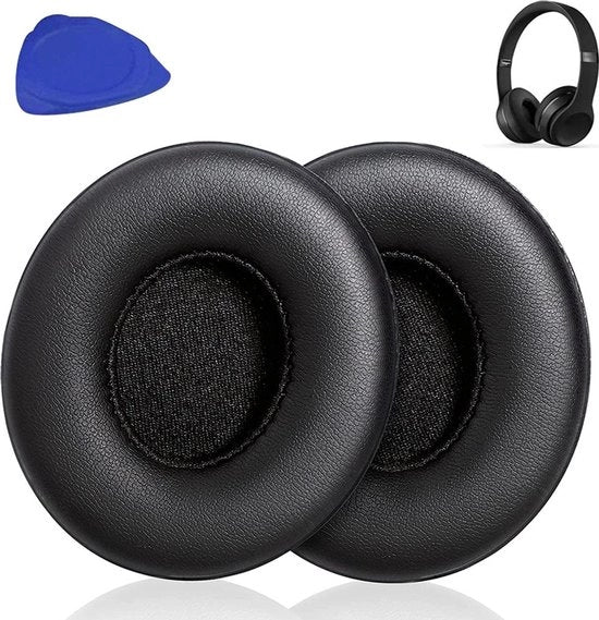 Orecchini di sostituzione Adatti per le cuffie wireless Beats Solo 2 & Solo 3, realizzati in proteina morbida (nero).