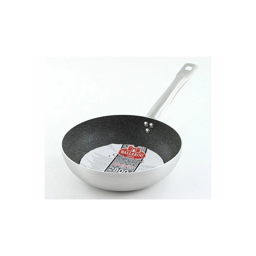 Ballarini B53T56 Serie 2800 Padella Svasata Alta Professionale Alluminio Kerastone Antiaderente 24 cm colore Granite