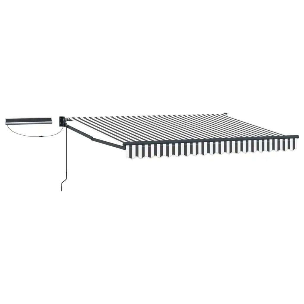 Tettuccio Elettrico Retrattile Antracite e Bianco 2,5 x 2 m 3420032