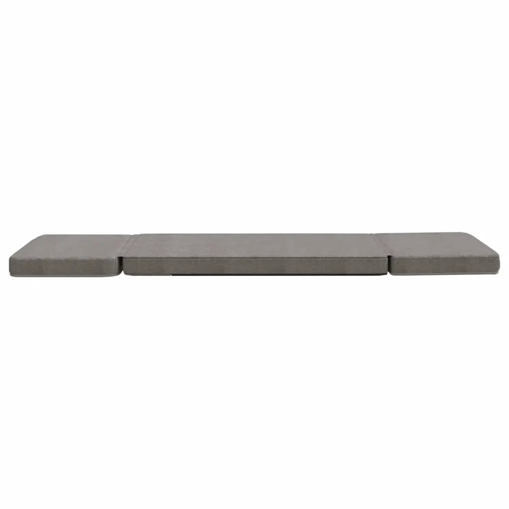 Sedia a Sdraio da Terra Pieghevole Grigio Chiaro in Tessuto cod mxl 55961
