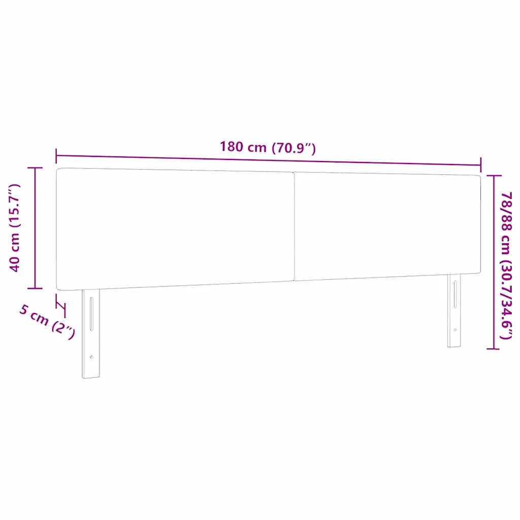 Testiera Crema 180 cm Tessuto in Cords 42007063