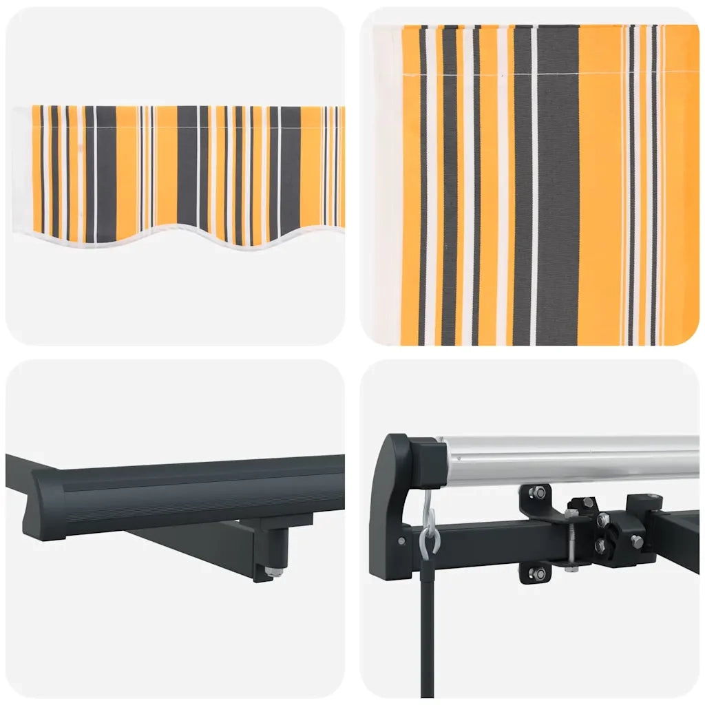 vidaXL Tenda Retrattile Multicolore 250 x 200 cm