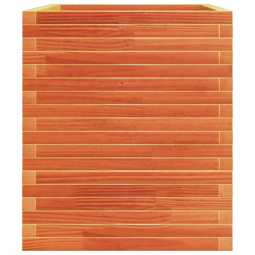 Fioriera Giardino-Vaso da Esterno-Contenitore per Piante Marrone Cera 110x60x72 cm Legno Massello Pino