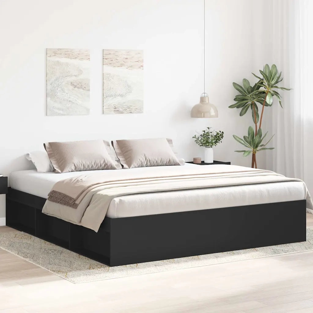 Giroletto-Struttura Letto Nero 200x200 cm