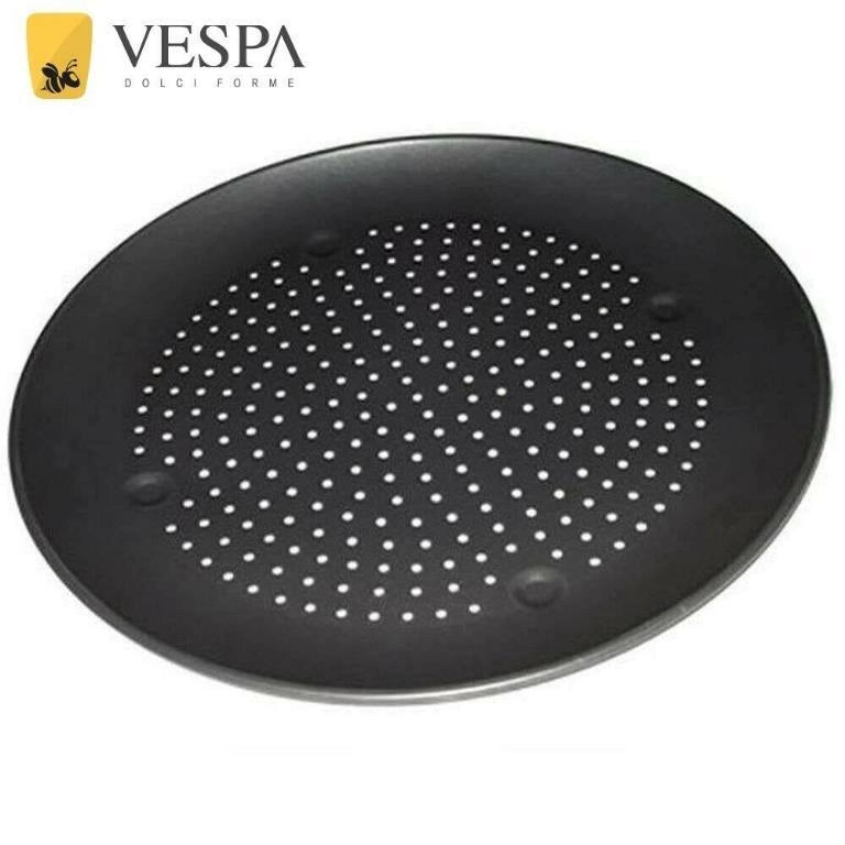 Teglia Forno Forata per Pizza in Alluminio Sfornatutto 34,5 x 2 cm