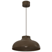 Lampada sospesa Basca 1xE27 marrone metallo Luminex