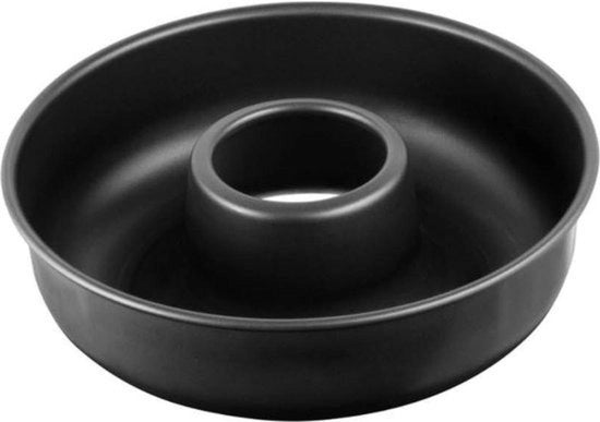Torta a forma rotonda 28 cm - forma da forno - nero - acciaio in lamina