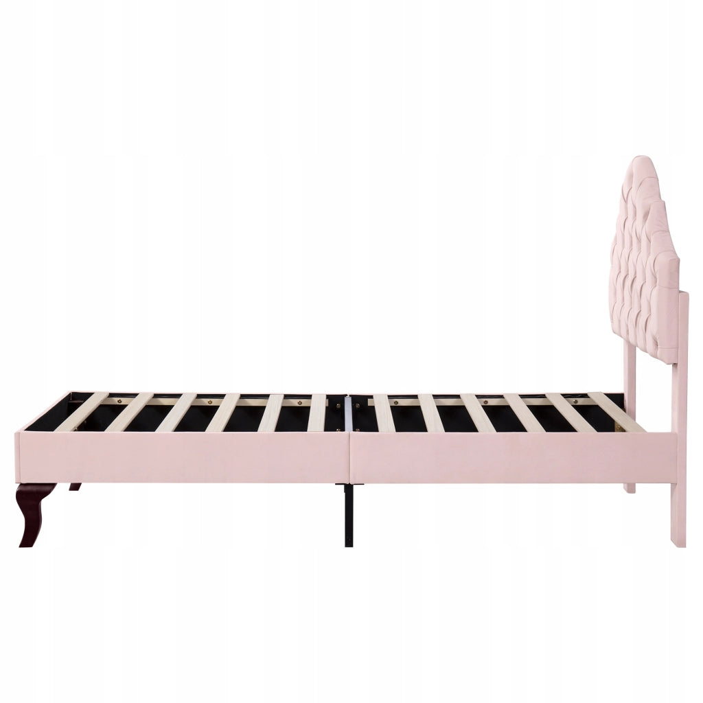 Letto singolo per ragazzi - Xylo - 90x200 - Rosa - Schienale regolabile