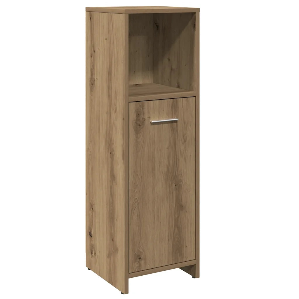 Armadietto Bagno Artigianale 30x30x95 cm in Legno Multistrato 856034