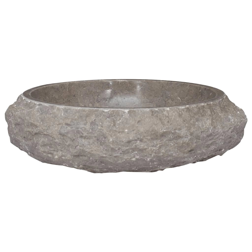 Lavandino da bagno lavabo da appoggio lavabo da WC lavabo da bagno lavabo da interno grigio 40 x 12 cm marmo 02_0002802